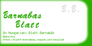 barnabas blatt business card